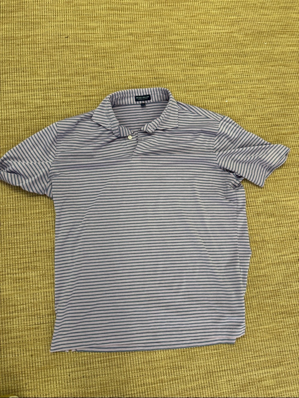 Peter millar Men’s purple Striped Polo Shirt
